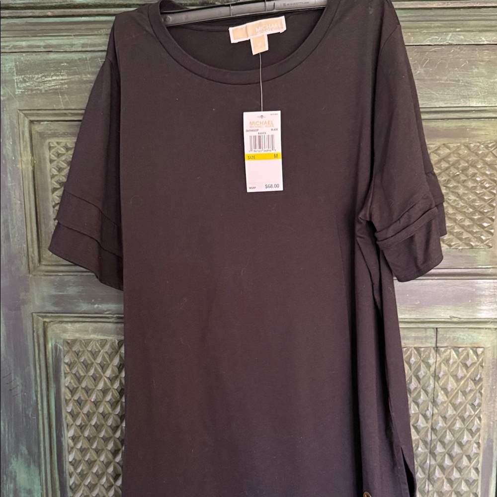 Michael Kors Classic Black Short Sleeve Top